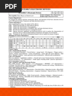 ECE18R171 Electronic Devices ECE18R171 Electronic Devices: Course Objective(s)