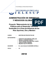 Proyecto Mejoramiento de Servicios Publicos