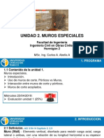 Unidad 2. Muros Especiales