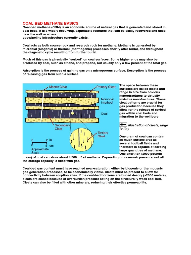 Coal Bed Methane Basics: Illustration of Cleats, Large To Tiny | PDF ...
