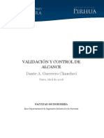 Validacion y Control Del Alcance