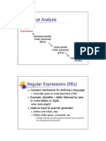 Lexical Analysis: Regular Expressions