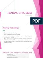 Reading Strategies: For Ielts Tests