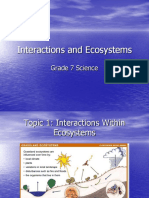 Interactions and Ecosystems: Grade 7 Science