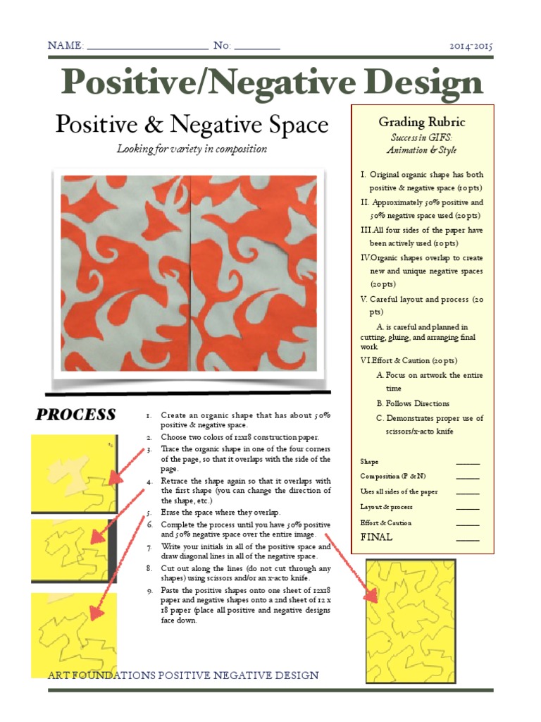 Positive Negative Design Rubric | Download Free PDF | Art Media