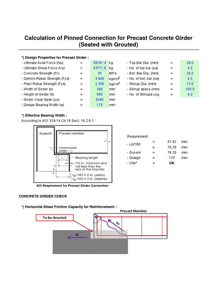 Pinned Connection Precast Concrete PDF Building Engineering