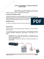 Pruebas red cobre verificar funcionamiento calidad