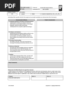 Assignment 2 750-1000 Words CELTA