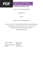 Research Proposal Assess The Safety Culture Awareness Among Managers Supervisors and Workers in Construction Site in Klang A Case Study at Hotwer de PDF