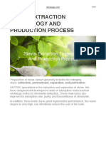 Stevia Extraction Technology and Production Process