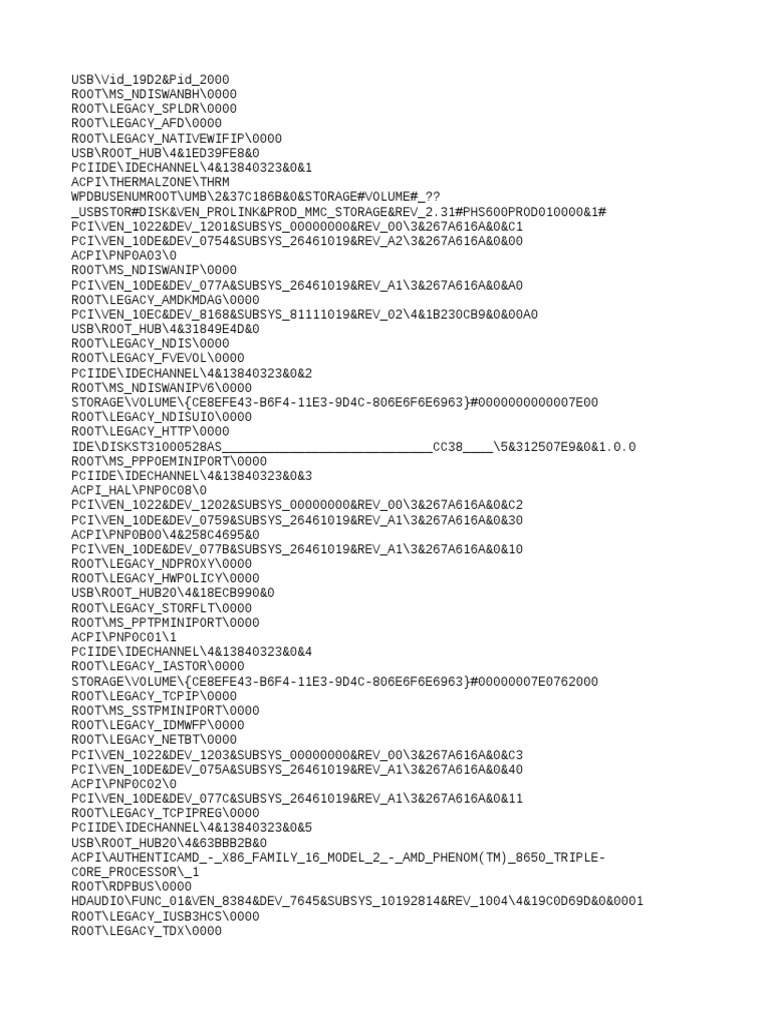 Device Hardware Identifiers | PDF | Computer Hardware | Computer ...