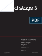 Nord Stage 3 English User Manual v2.1x Edition K