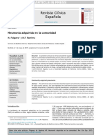 Revista Clínica Española: Neumonía Adquirida en La Comunidad