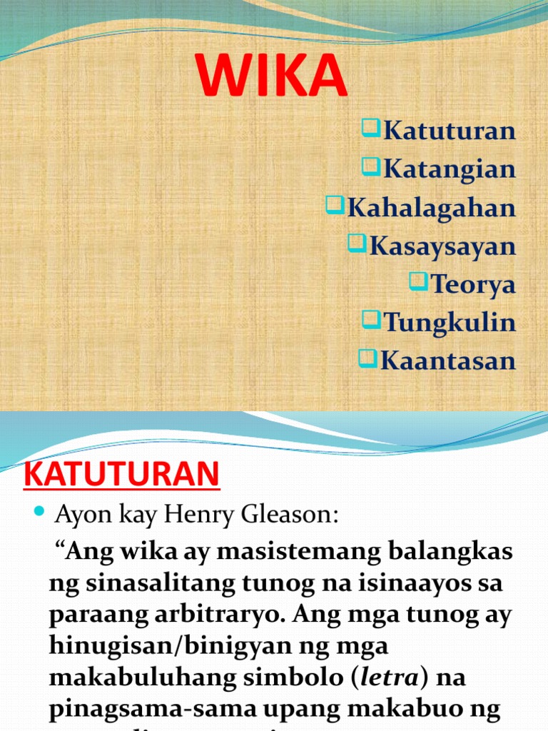 Wika | PDF