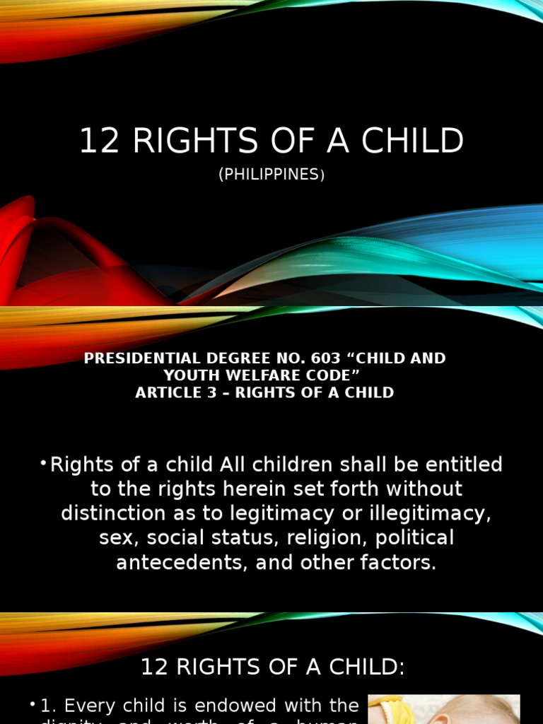 12 Child Rights in the Philippines | PDF | Family | Behavioural Sciences