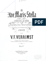 Ave maris stella [Música notada] - choeur à 4 voise soprano, alto, ténor et basse avec accompagnement d'orgue, de Victor Frédéric (1825-1893), 1879
