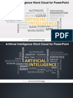 Artificial Intelligence Word Cloud For Powerpoint: Presentationgo