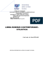 Limba Romana Contemporana - Stilistica III-II