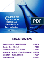 Occupational Exposures To Hazardous Chemicals in Laboratories