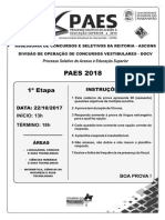 Prova Paes 2018 1 Etapa PDF