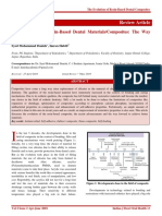 Review Article: The Evolution of Resin-Based Dental Materials/Composites: The Way Forward