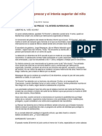 Criminalidad Precoz y El Interés Superior Del Niño