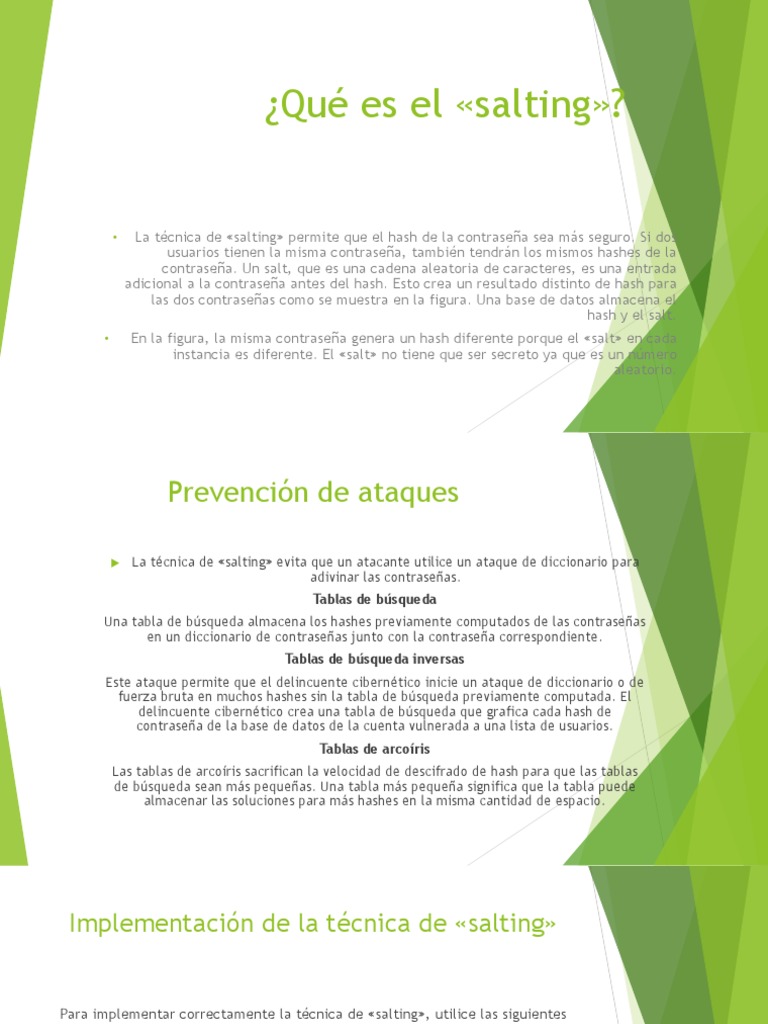 Introducción al Salting en Criptografía | PDF | Contraseña | Clave ...