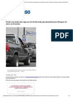 Desde Este Miércoles Rige Uso de Declaración Juramentada Para Bloqueo de Autos en Ecuador _ Ecuador _ Noticias _ El Universo