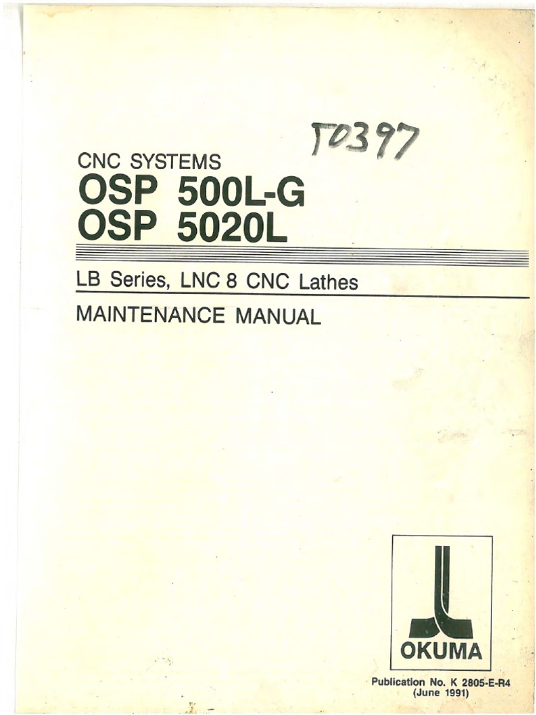 OKUMA OSP500L-G OSP5020L CNC System LB Series LNC 8 CNC Lathes