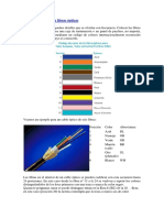 Códigos de colores fibras ópticas