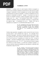 Estabilidade e o FGTS Direito Do Trabalho