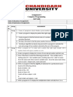 Assignment programs in C and algorithms