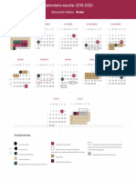 Calendario Escolar 2020 PDF