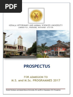 Prospectus: M.S. and M.Sc. PROGRAMMES 201 7