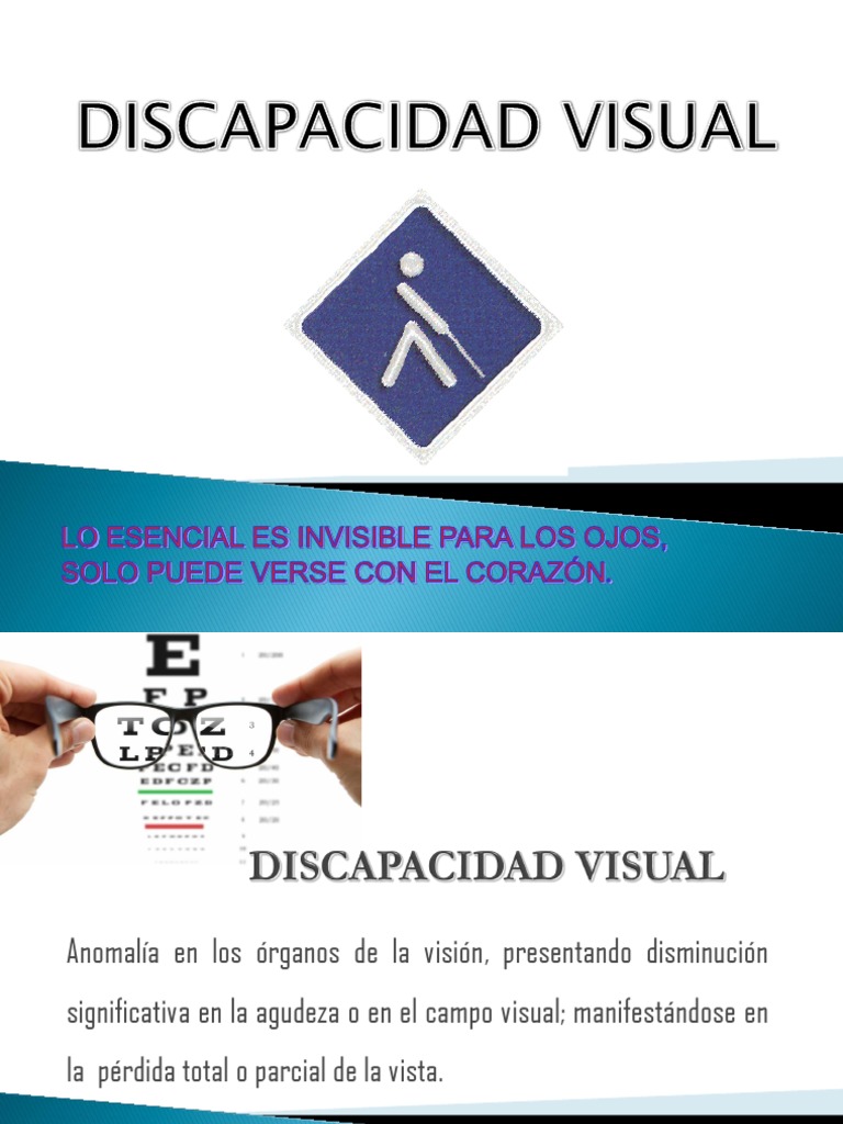 Discapacidad Visual: Evaluación y Apoyo | PDF | Ojo humano | Percepción ...