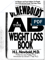 The Type A Type B Weight Loss Book by H L Newbold