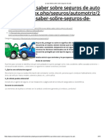 Lo Que Debes Saber Sobre Seguros de Auto PDF