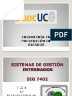 Planificación integración Sistemas Gestión empresa prevención riesgos