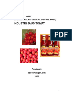 Haccp Industri Saus Tomat