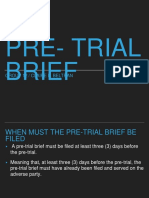 Pre-Trial Brief: Group 12 / Claire L. Beltran