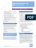 Checklist Severe Hypertension in Pregnancy