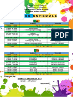 Class Schedule 2019-GRADE 10