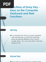 Functions of Every Key