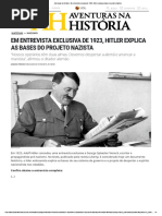 Aventuras Na História · Em Entrevista Exclusiva de 1923, Hitler Explica as Bases Do Projeto Nazista