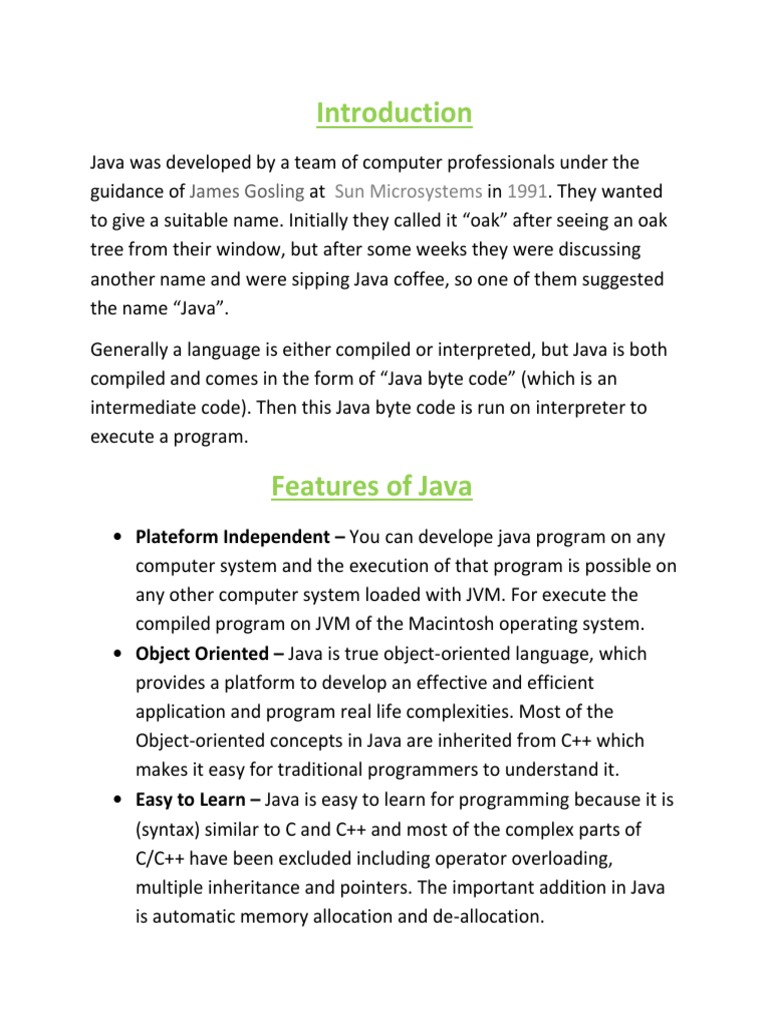James Gosling: Sun Microsystems 1991 | PDF | Java Virtual Machine ...