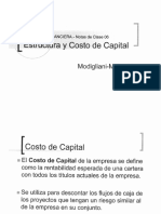 Costo de Capital MM 58