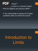 Limits Introduction