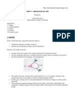 Molecul of Life Note PDF