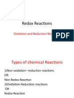 Redox Reactions: Oxidation and Reduction Reactions