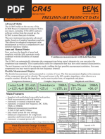 Atlas LCR45: Preliminary Product Data